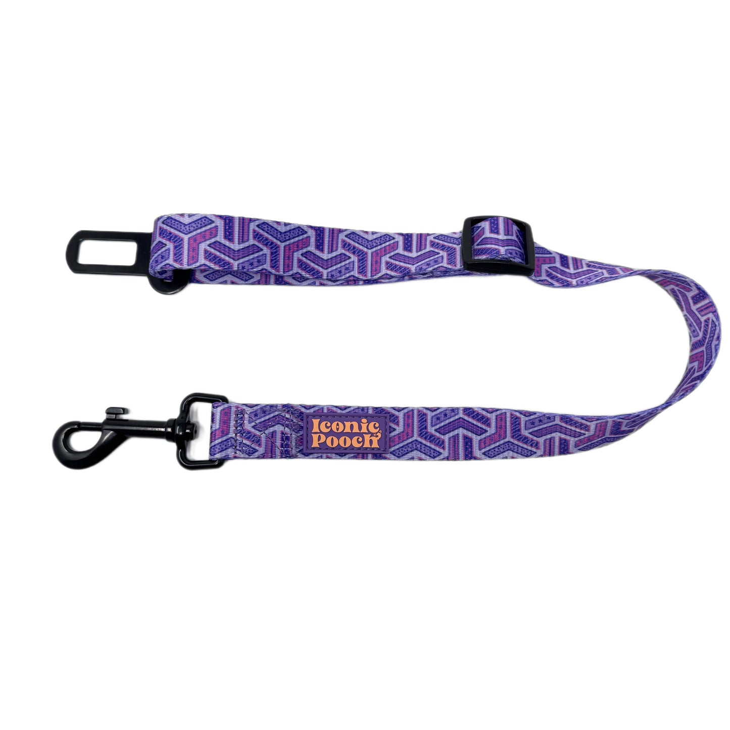Dog Car Seat Belt - Purple Passion