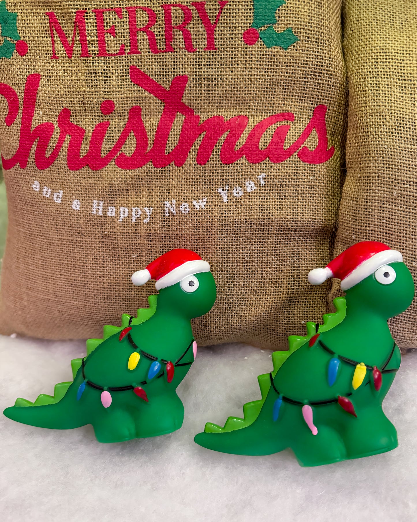 Christmas Dinosaur Dog Toy