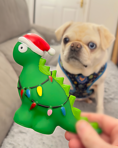 Christmas Dinosaur Dog Toy